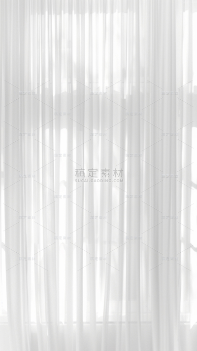 家居系列-通用-写实室内白色纱窗纯净背景图片