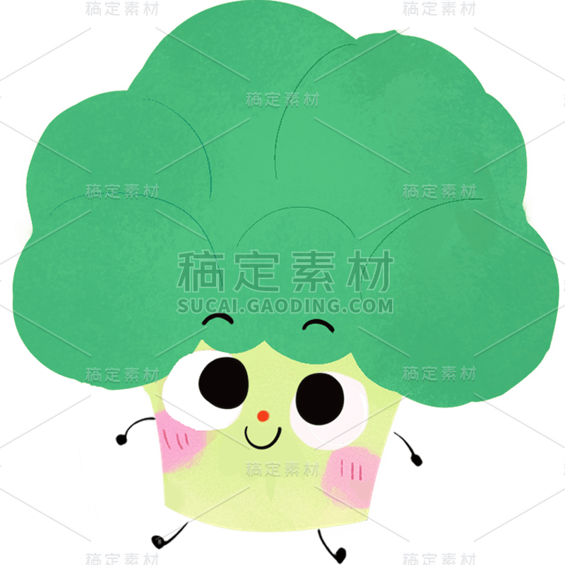 果蔬通用涂鸦插画拟人蔬菜元素
