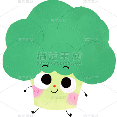 果蔬通用涂鸦插画拟人蔬菜元素
