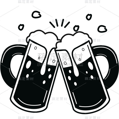 常规系列插画啤酒通用元素素材