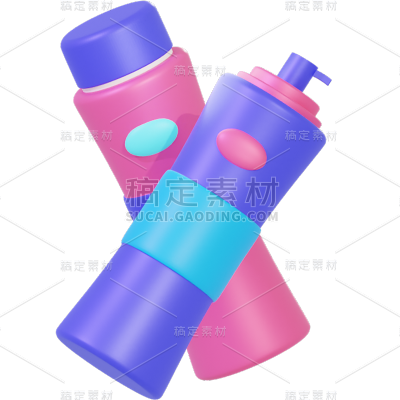 美容美妆水乳套装护肤品3d贴纸