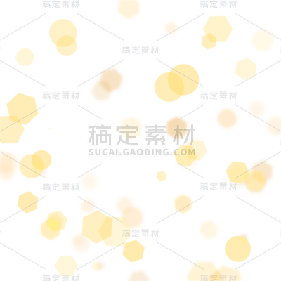 黄色光效光斑元素