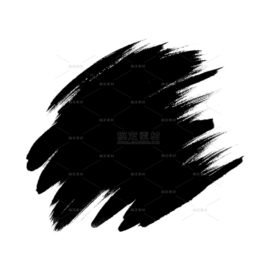 中国风国风毛笔笔刷元素贴纸（td）