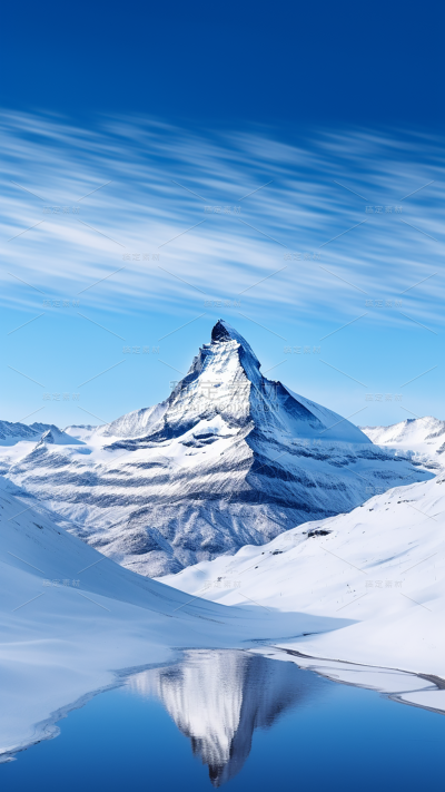 冬天冬季冬日雪山雪景风景场景背景
