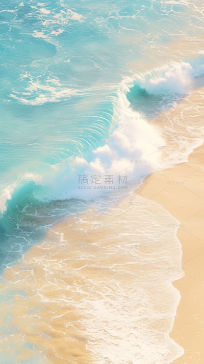 通用实景合成特写海浪背景素材