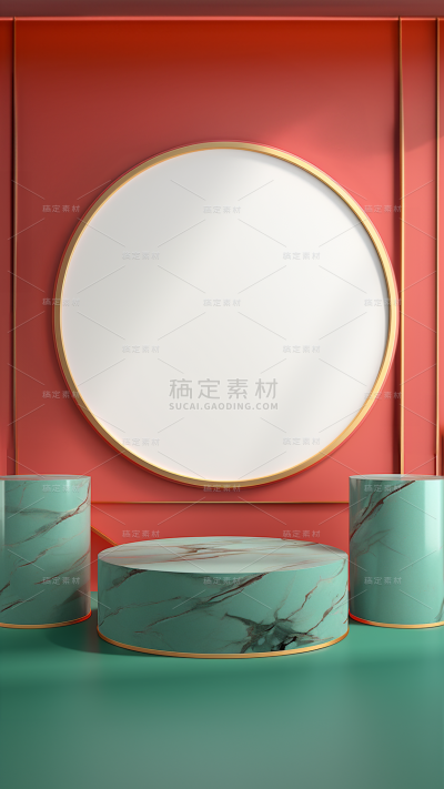3D三维立体国潮背景