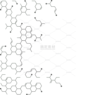 常规系列插画分子纹理通用元素素材
