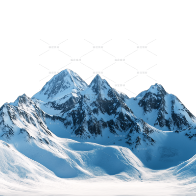 风光系列实景雪山山脉元素