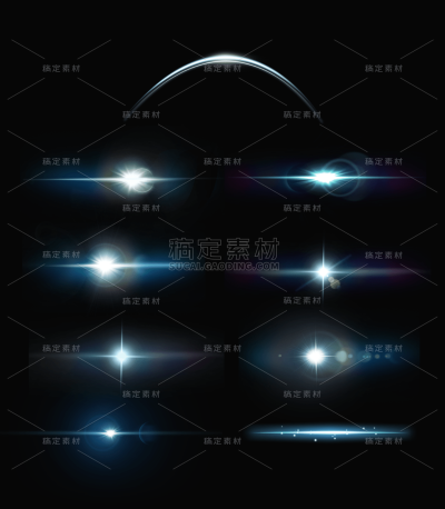 2309SC-素材组合-光线光效元素贴纸