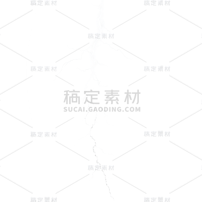 气象系列AI发光手绘白色闪电