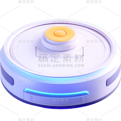 家居3D立体C4D元素扫地机器人