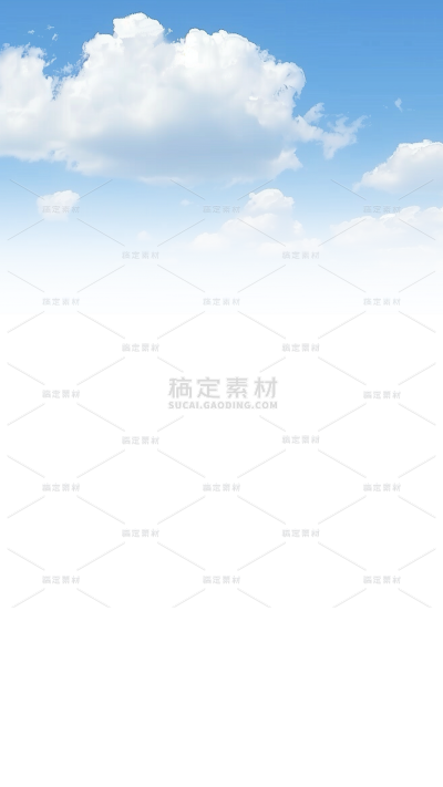 风光通用渐变天空白云元素素材