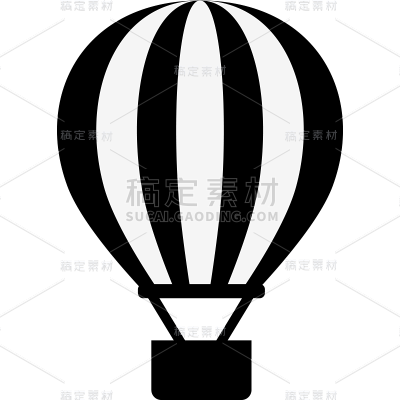 装饰通用插画矢量热气球图标元素素材