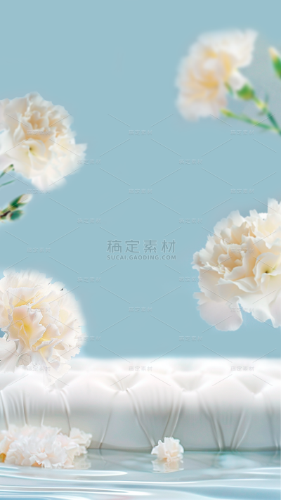 母亲节通用植物电商场景背景图片素材