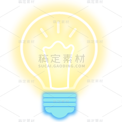 通用-镭射灯条灯泡贴纸图标系列