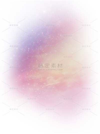 风光系列梦幻感彩色弥散星空群贴纸