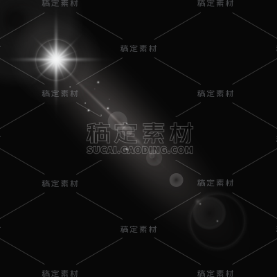 特效通用白色灯光光晕元素素材