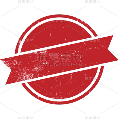 印章线条简约贴纸