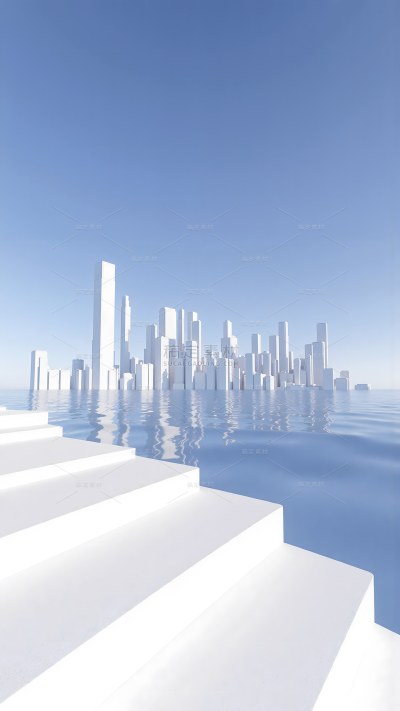 常规背景系列3D渲染城市建筑背景