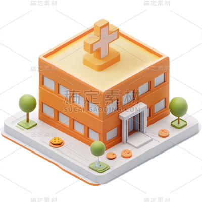 图标系列-通用-软3D建筑商城图标贴纸