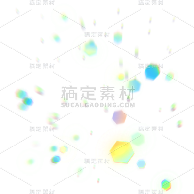 彩色光斑光效免抠元素