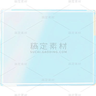 通用长方形玻璃几何装饰元素