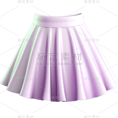 3D立体C4D服饰服装裙子连衣裙半身裙免抠PNG元素素材