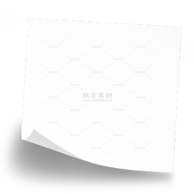 边框系列写实卷曲纸角纸质边框（td）