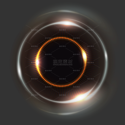 特效系列科技感多个圆环光效