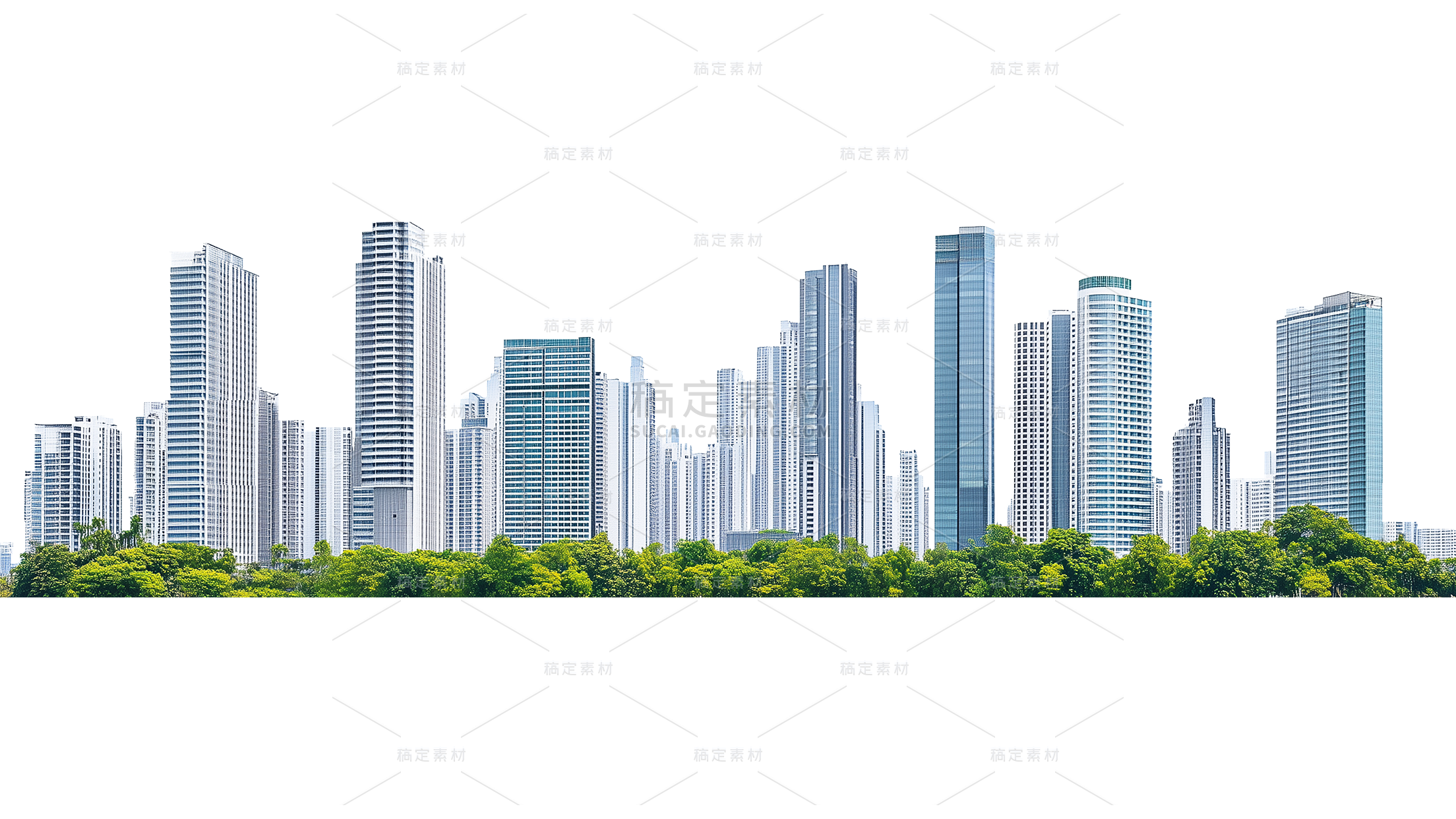 建筑系列实景城市建筑群组合元素素材