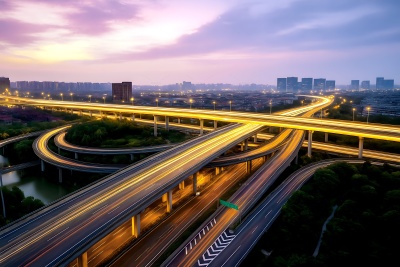 常规内容-背景系列写实城市道路立交桥背景图片