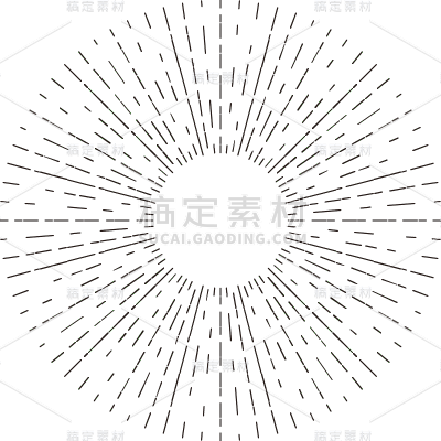常规通用简约放射线条元素素材