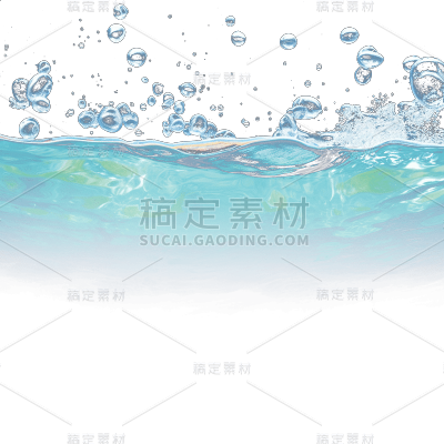 蓝色水面水花