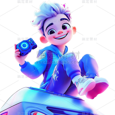 人物系列通用3D皮克斯动感科技人物