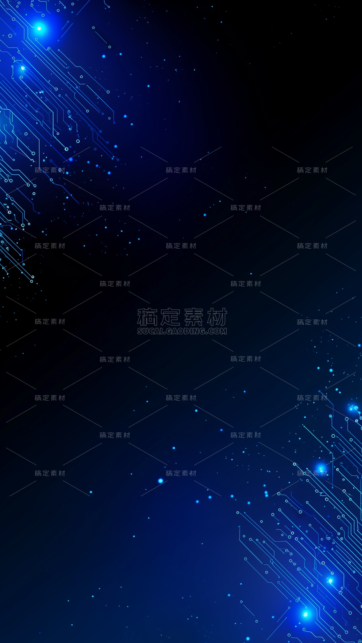 科技风系列科技感发光线路板背景