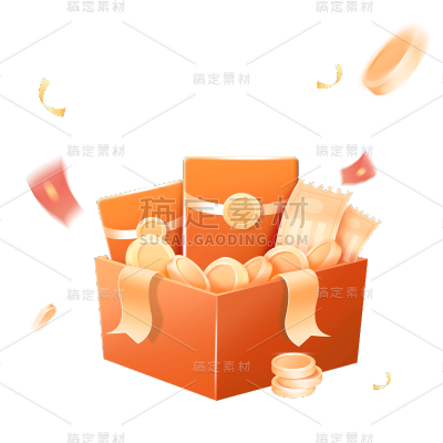 通用电商促销卡通感3D立体C4D轻拟物漂浮红包元素素材