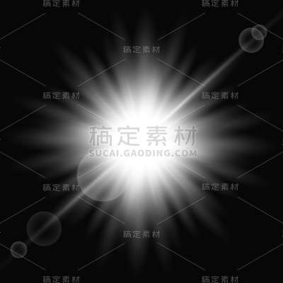 通用放射光线光效黑底贴纸元素素材
