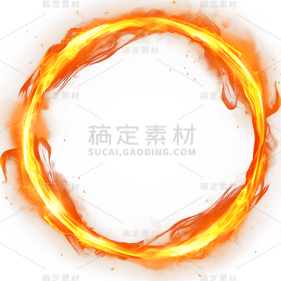 通用红色火圈火焰燃烧圆圈