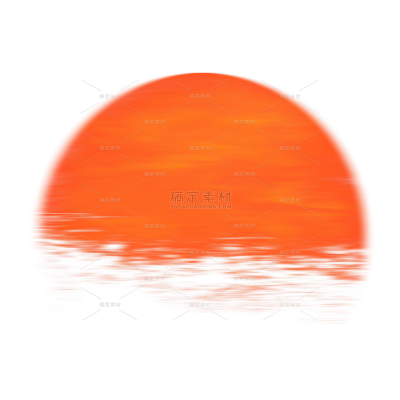 风光系列插画风日落渐变朦胧肌理感元素