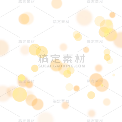 黄色光效光斑元素
