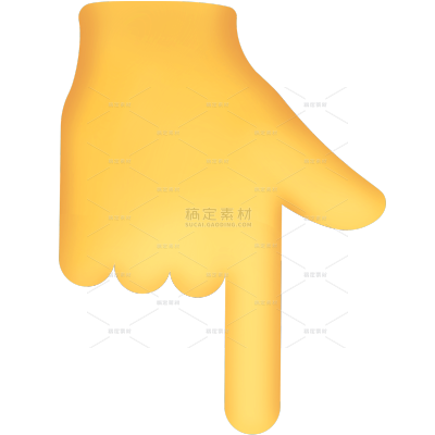 通用上下左右比赞手势贴纸