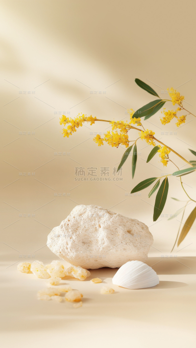 中秋节写实桂花产品背景图片