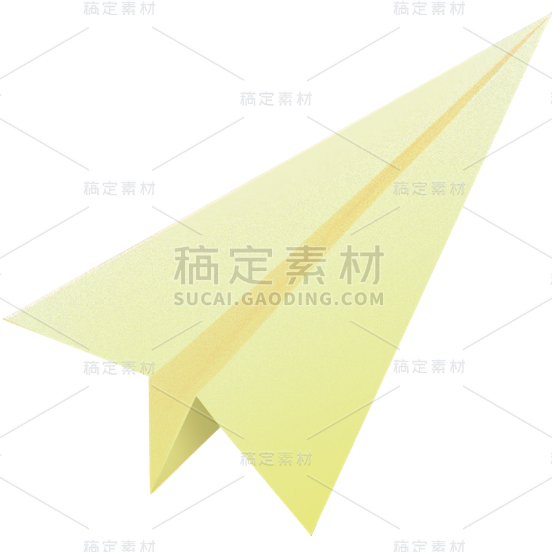 装饰系列插画-颗粒感渐变纸飞机通用元素素材