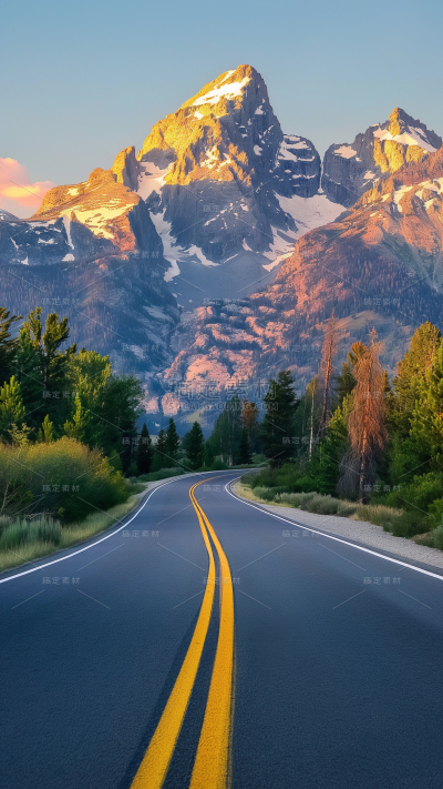 风光系列实景-马路山脉通用背景素材