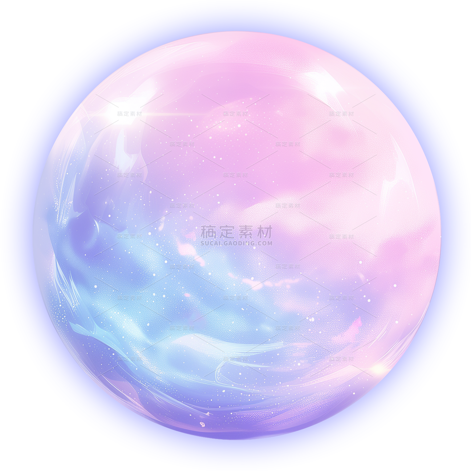 宇宙系列水彩绚丽颜色星球