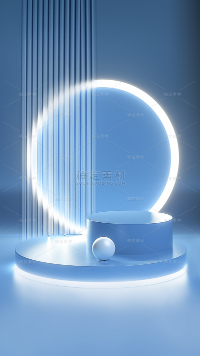 通用电商促销产品展示灯光展台背景素材