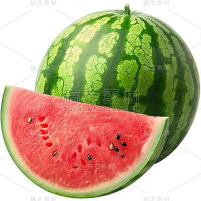 夏季果蔬通用实景组合西瓜元素素材