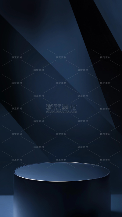 背景系列黑色几何图形圆形展台