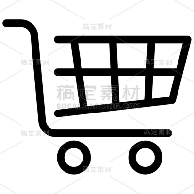 图标系列矢量简约手机购物车功能图标（td）