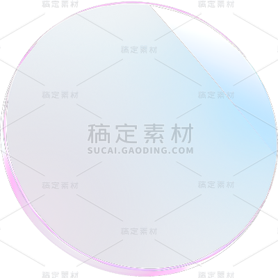 通用玻璃几何圆形装饰元素